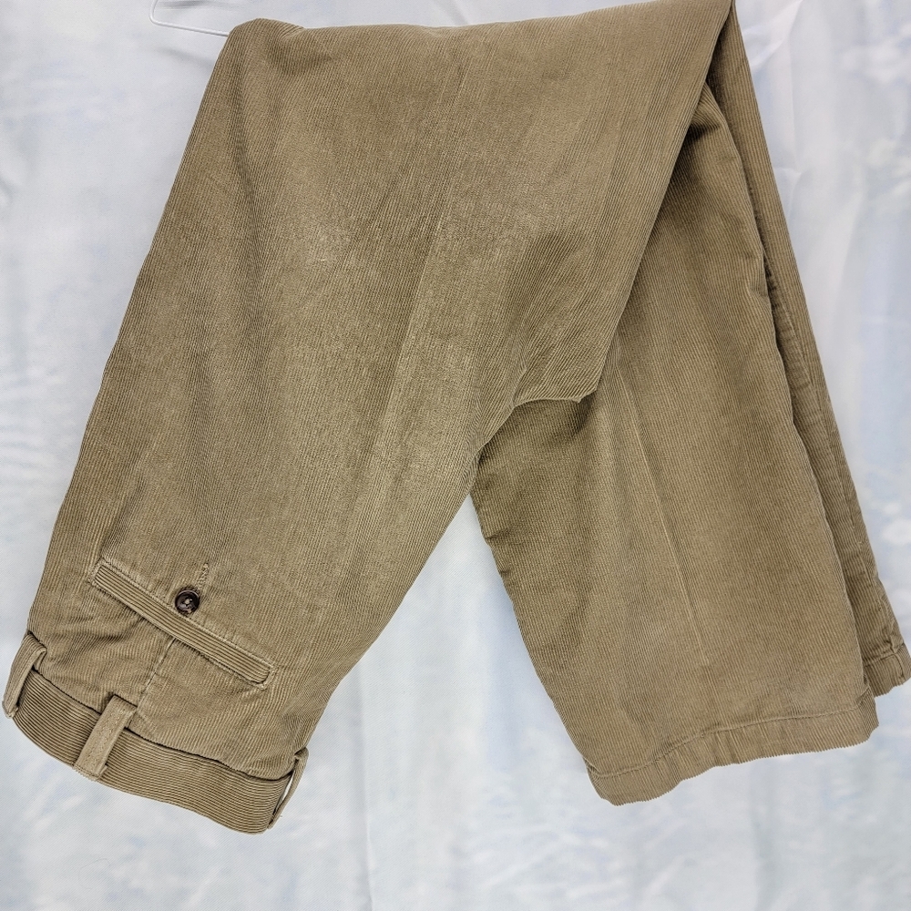 Roundtree & Yorke Corduroy Pants Mens 36x32 Straight Leg Classic Fit Cotton